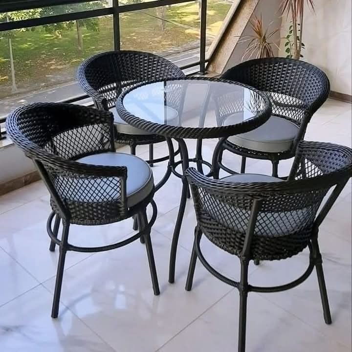 Rattan Furniture Setup for Resort Interior
